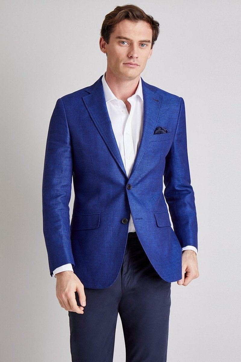 Save on this Moss 1851 Bright Blue Texture Jacket