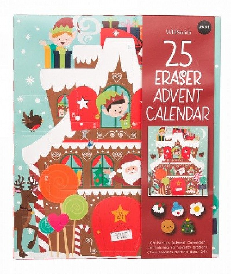 SAVE 50% - WHSmith Eraser Advent Calendar