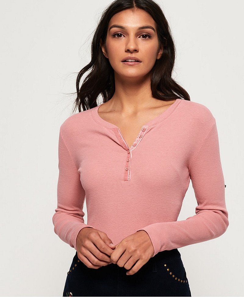 SHOP TOPS - Velvet Trim Grandad Top £26.99!