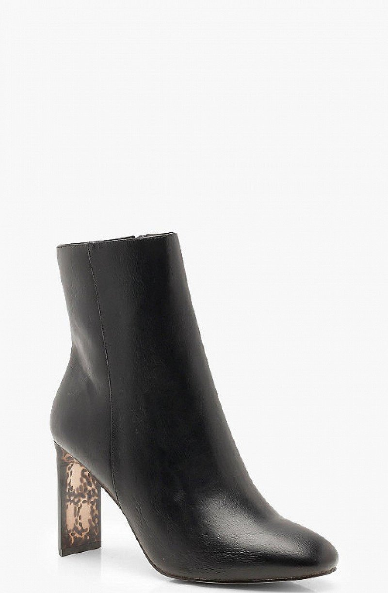 SAVE 30% - Tortoise Shell Heel Shoe Boots