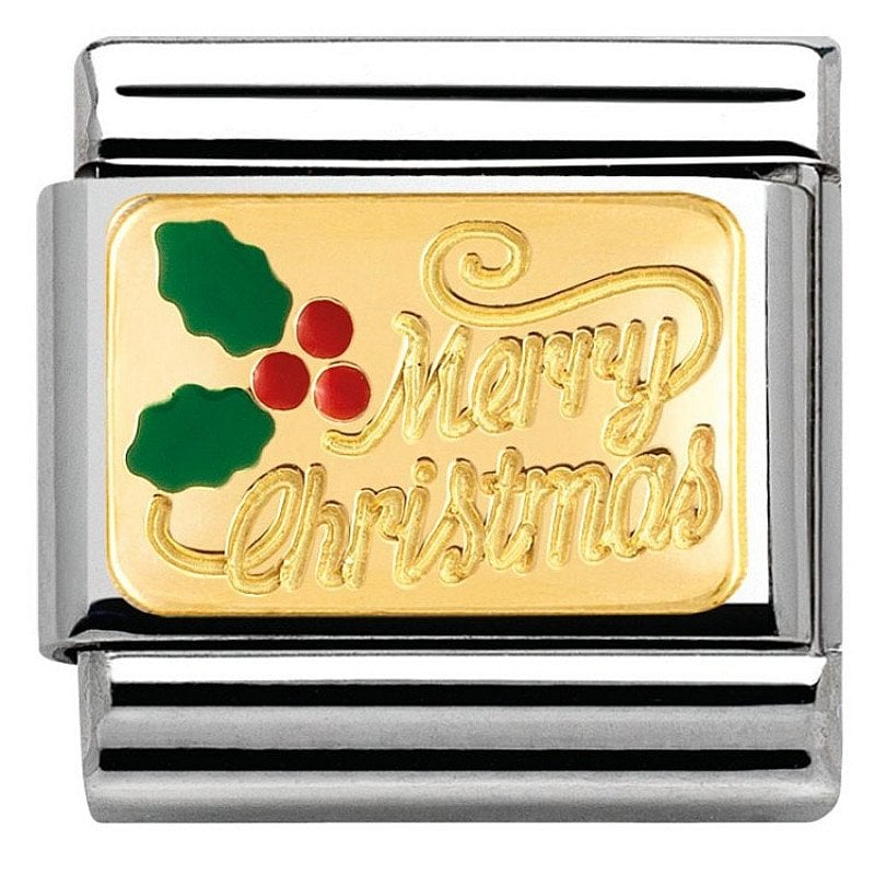 NOMINATION ENAMEL MERRY CHRISTMAS CHARM - £25.00!