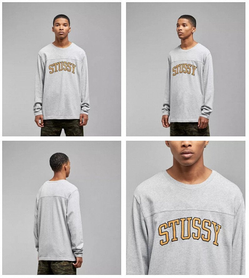 SAVE 10% - Stussy Kent Football Long Sleeved T-Shirt!