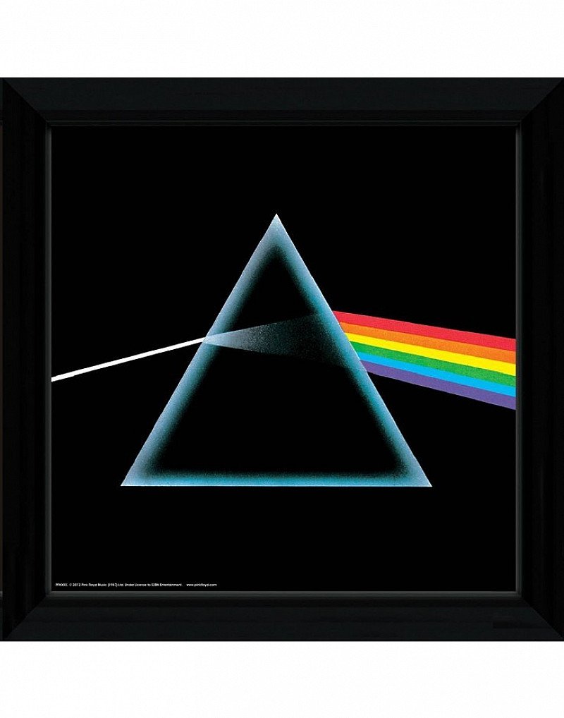 SALE- PINK FLOYD DARK SIDE OF THE MOON FRAMED ALBUM COVER