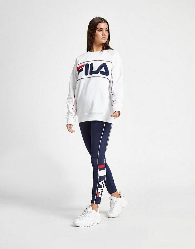 SAVE, GET 20% OFF CHRISTMAS GIFTS - Fila Piping Logo Crew Sweatshirt!