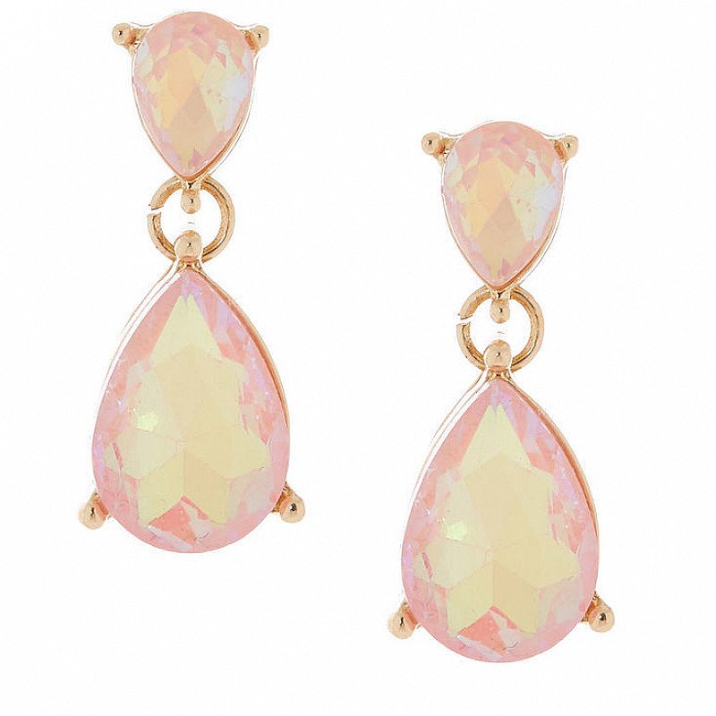 SALE, SAVE ON JEWELLERY - Teardrop Drop Earrings - Peach!