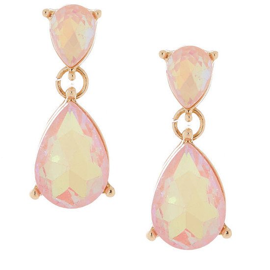 SALE, SAVE ON JEWELLERY - Teardrop Drop Earrings - Peach!