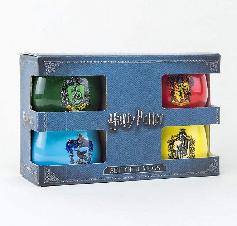 SALE- HARRY POTTER HOUSE CRESTS (4 MUG GIFT SET)