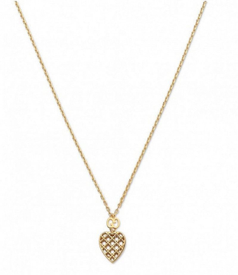 Save- Gucci Diamantissima 18ct Yellow GoldHeart Pendant with Chain