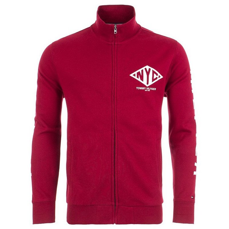SALE, GET 41% OFF TOMMY HILFIGER - TOMMY HILFIGER New York Logo Zip Track Top!