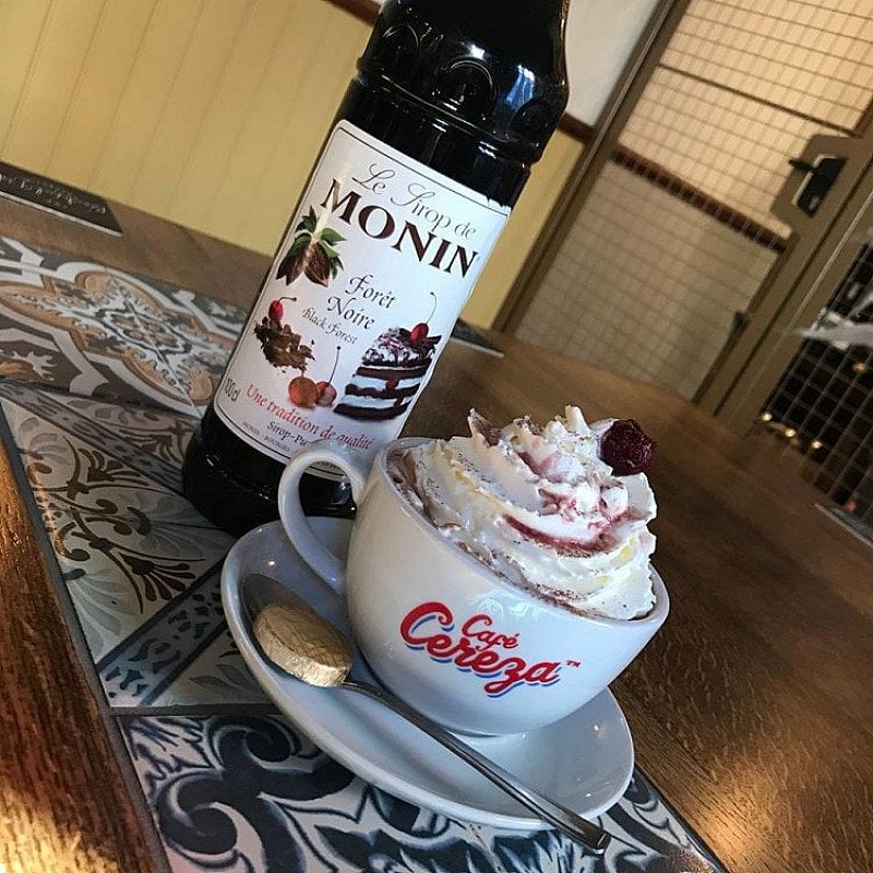 Warm yourself through the January blues with our Black Forest Hot Chocolate!