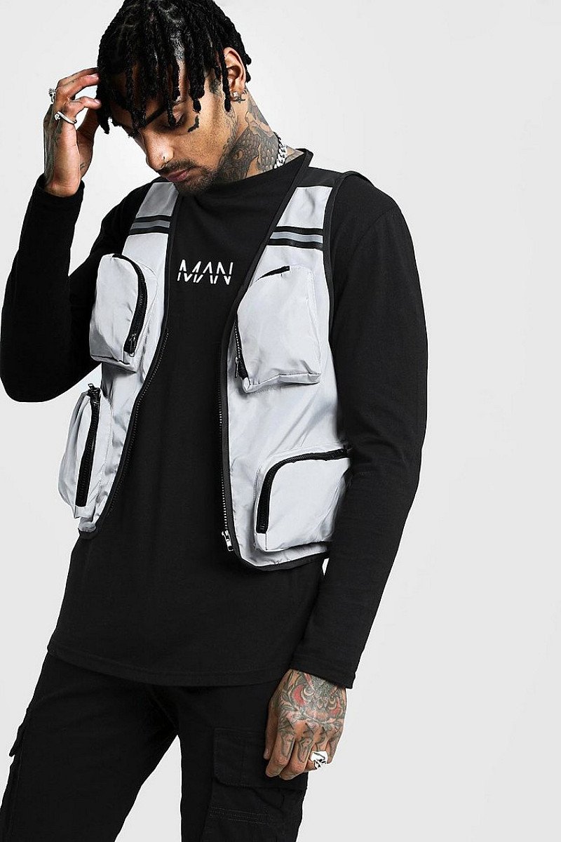 30% OFF MENSWEAR - Sleeveless Contrast Utility Vest!