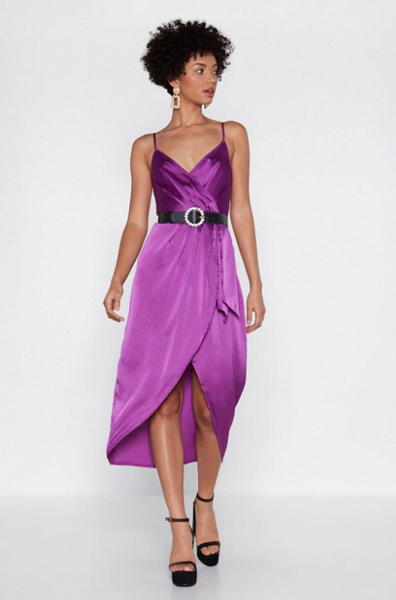 SALE, SAVE £25.00 - From Ruche With Love Satin Dress!