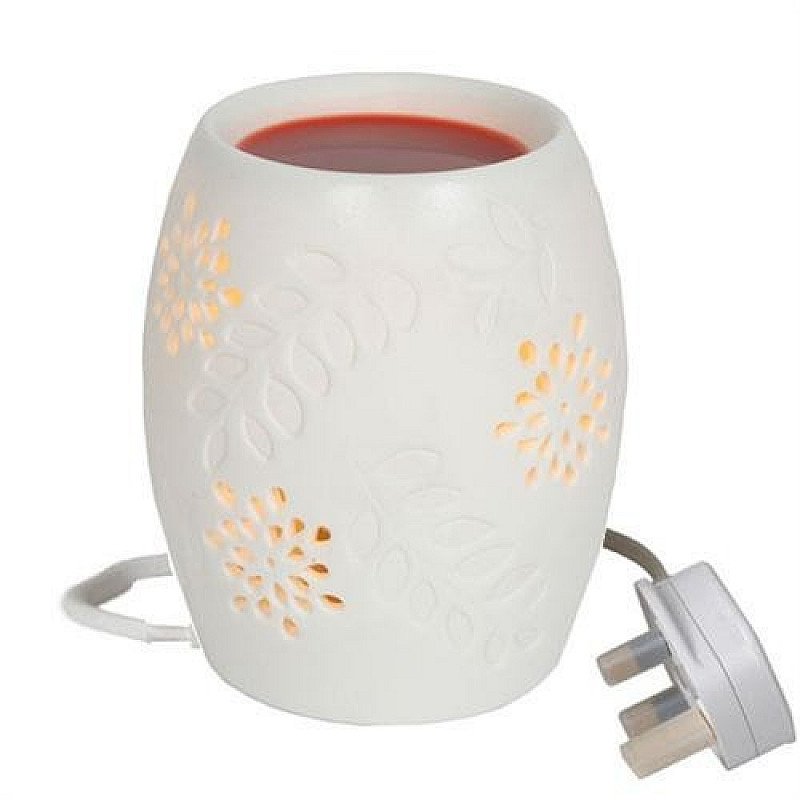 SALE - White Floral Electric Wax Burner!