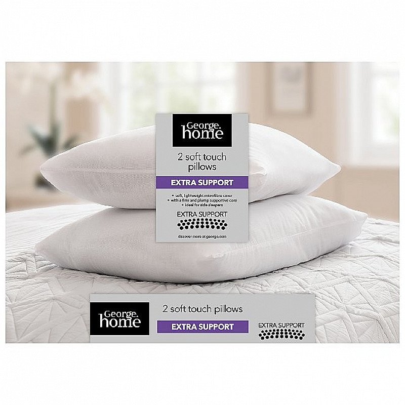 SALE - Soft Touch Extra Support Pillow Pair!