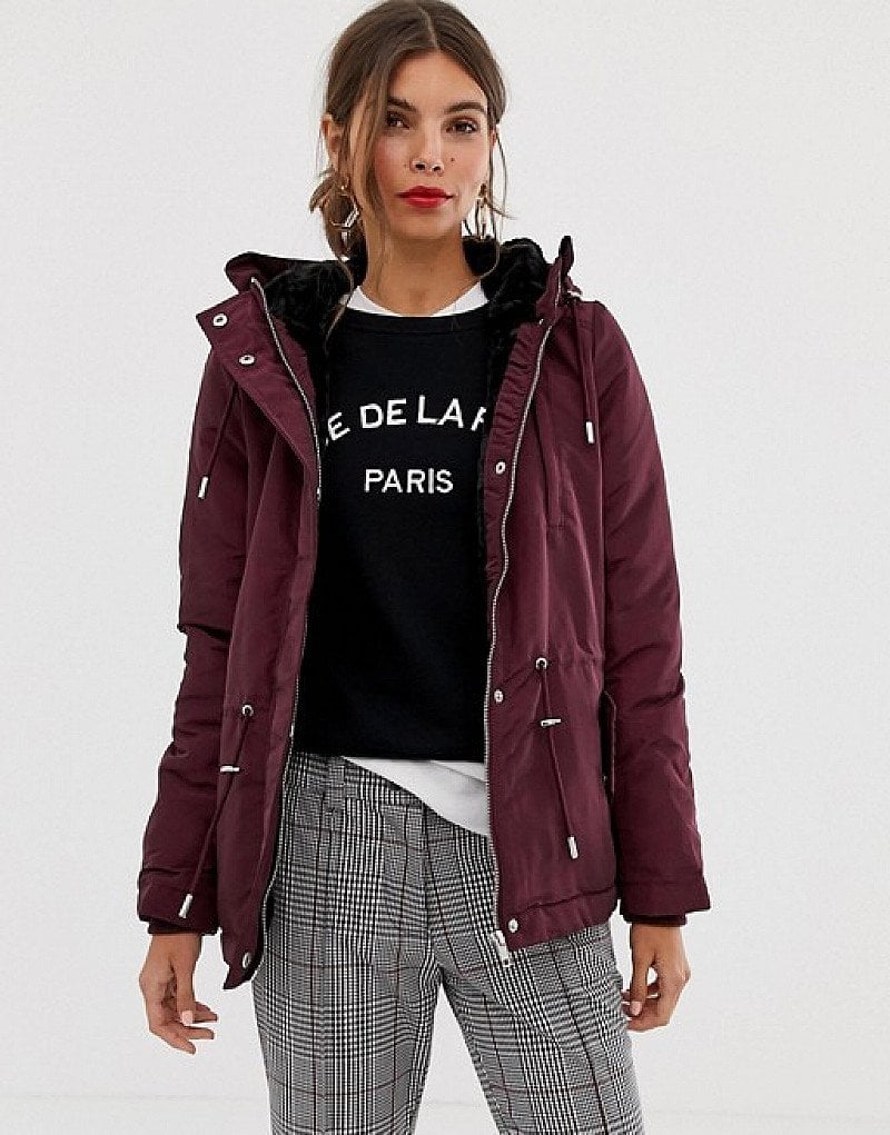 SALE - Y.A.S hooded short parka coat