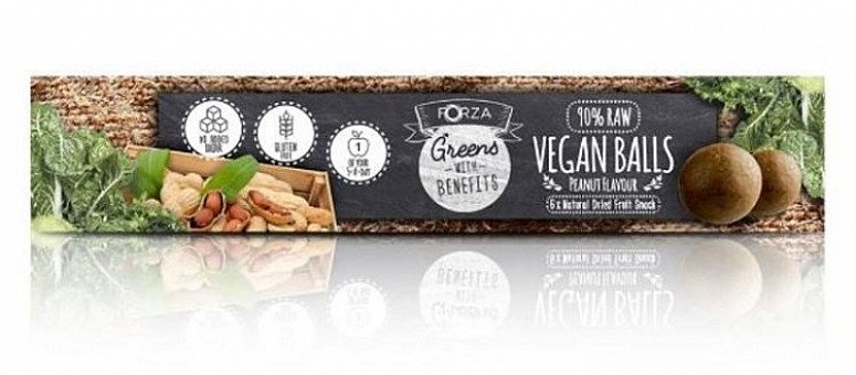 Healthy snacks full of delicious flavour! Vegan Balls from FORZA! 6 x 40g Peanut Flavour. SAVE 33%