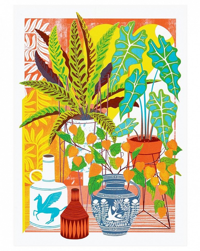 NEW ITEMS - Plant Vessels Risograph Print: £25.00!