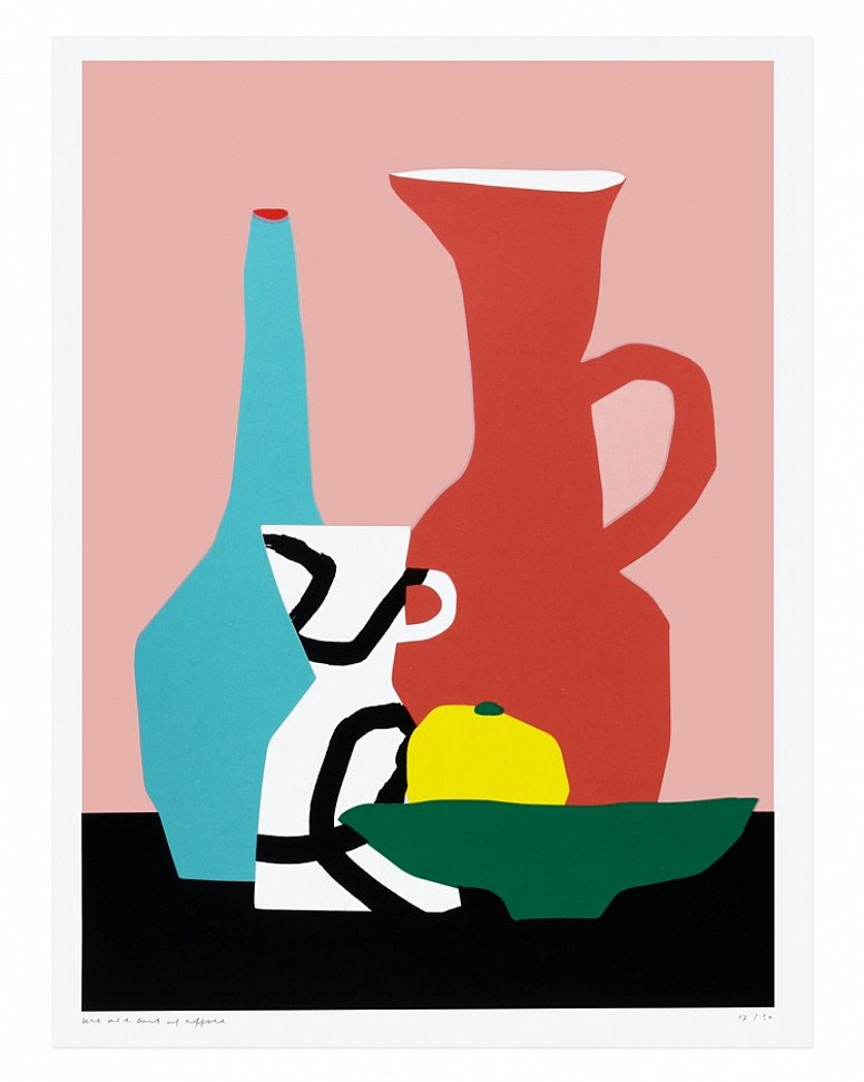 SALE - Still Life With a Couple of Vases and a Piece of Fruit!