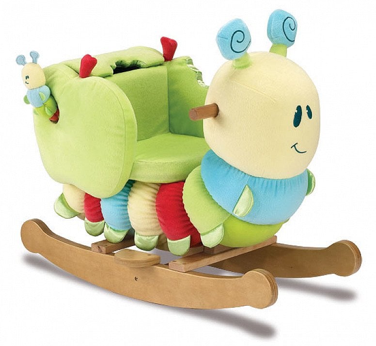 Caterpillar Rocker with Soft Toy Rattle