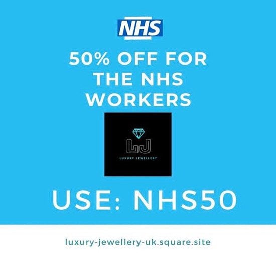Discount For NHS Workers 50 OFF Luxury Jewellery Promotion