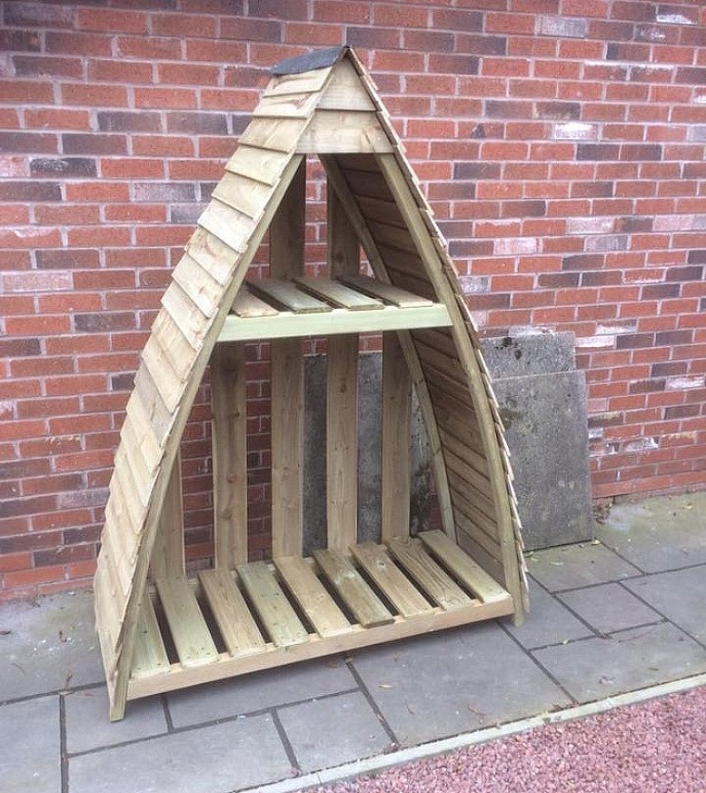 Gallion Garden Wooden Log Store