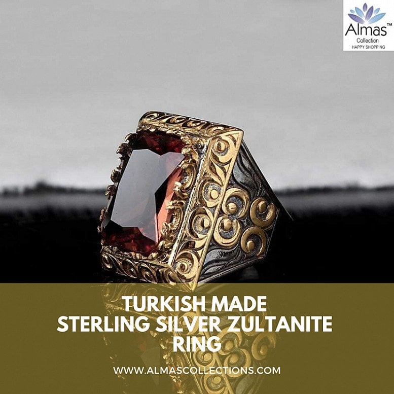 Turkish Oval Sterling Silver Zultanite Ring