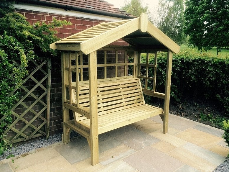 Cottage Arbour – Trellis Back & Sides -3 Seats (CA104)