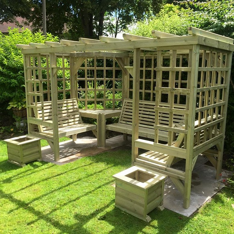 Riviera Large Garden Pergola 7 Seater – (RI101)