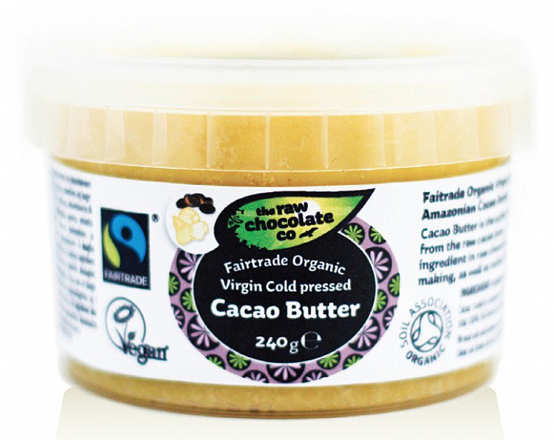 FARTRADE & ORGANIC - THE RAW CHOCOLATE CO CACAO BUTTER - 240G: £6.67