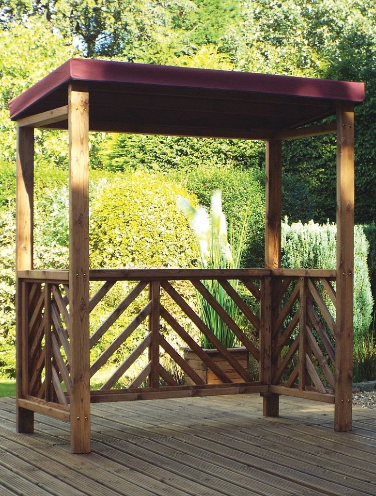 Dorchester Garden BBQ Shelter Burgundy Roof Cover – HB137B