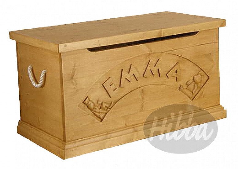 Solid Pine Personalised Toy Box – as gifted to HRH Prince George