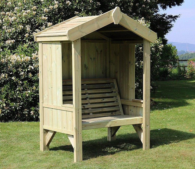 Cottage Arbour – Panelled Back & Sides – 2 seats (CA101)