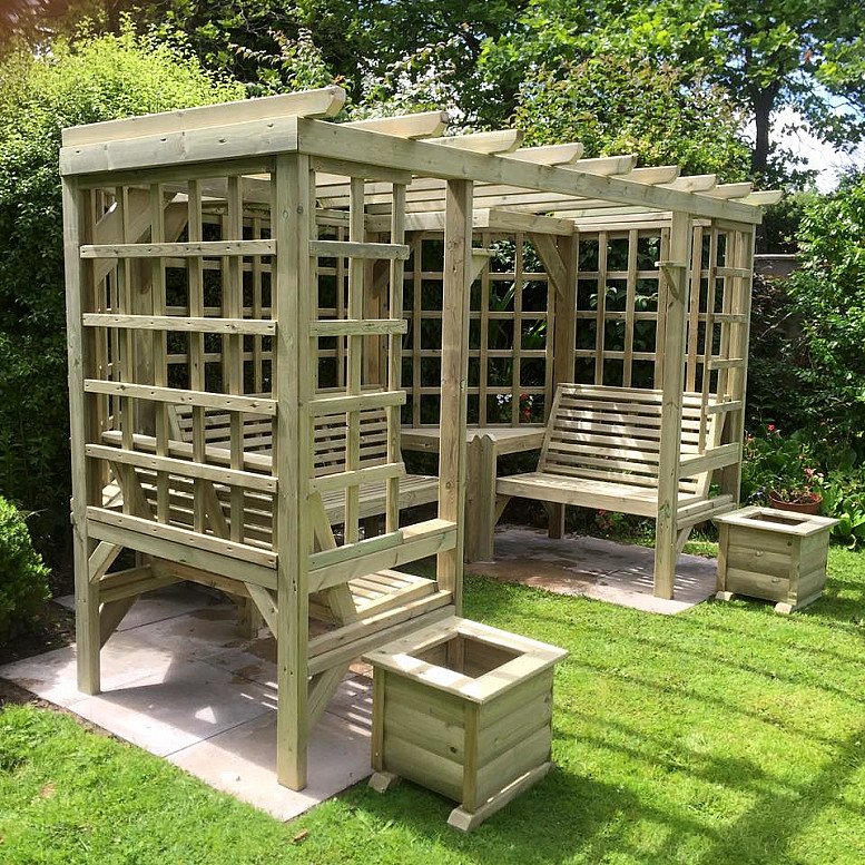 Riviera Large Garden Pergola 7 Seater – (RI101)