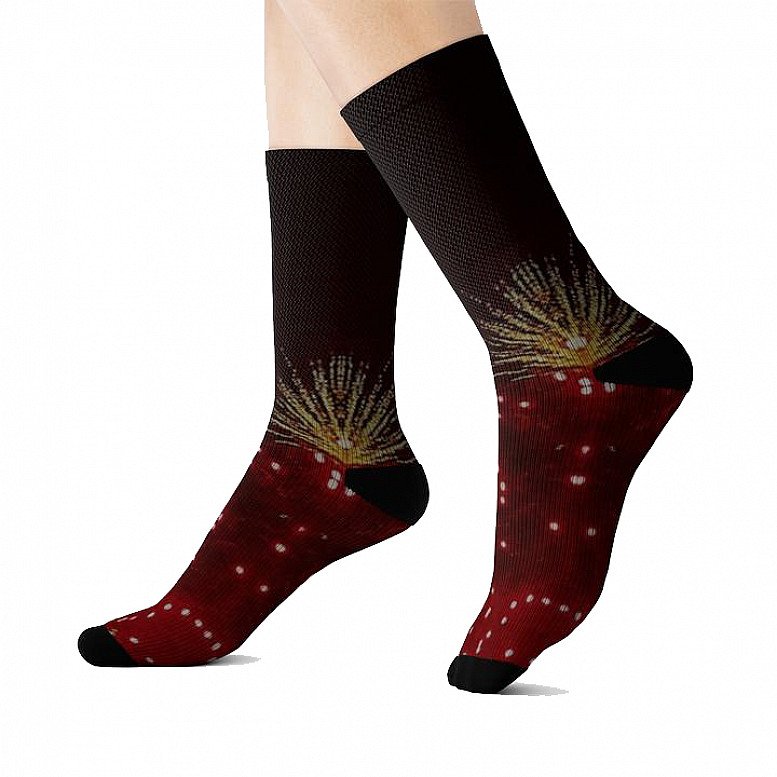 Fireworks Black Range Sublimation Socks
