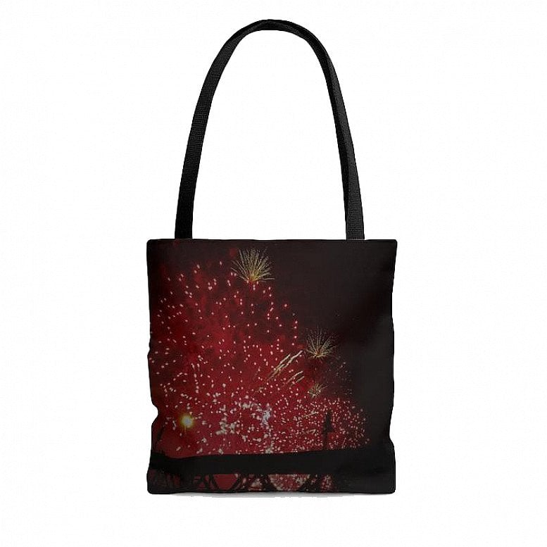 Fireworks Black Range AOP Tote Bag
