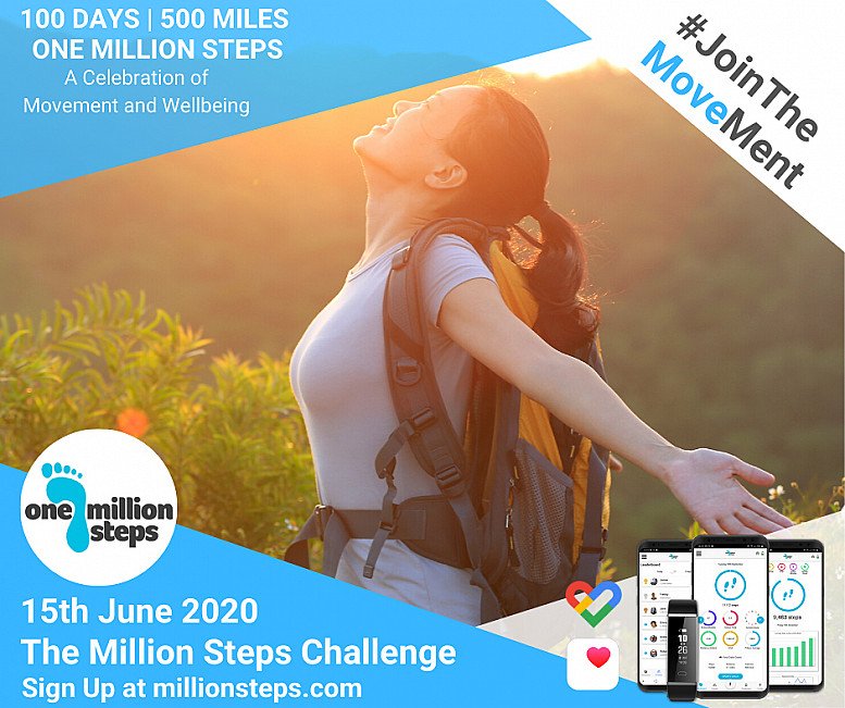 20% of The Million Steps Challenge 15th June 2020!