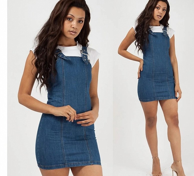 mini denim dress