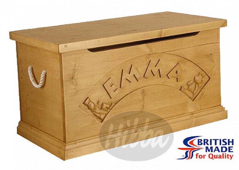 Solid Pine Personalised Toy Box – as gifted to HRH Prince George
