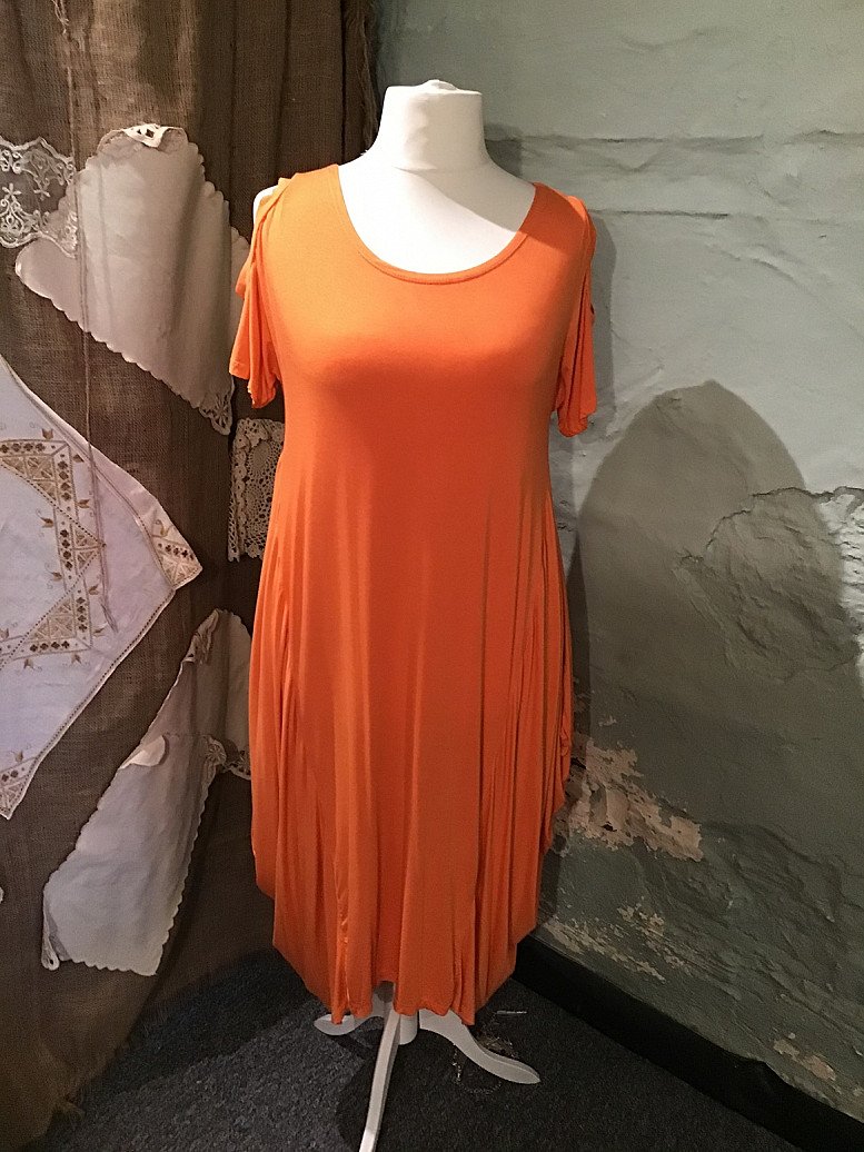Cold shoulder dress