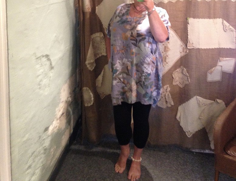 Flower tunic plus size