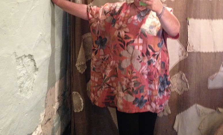 Flower tunic plus size