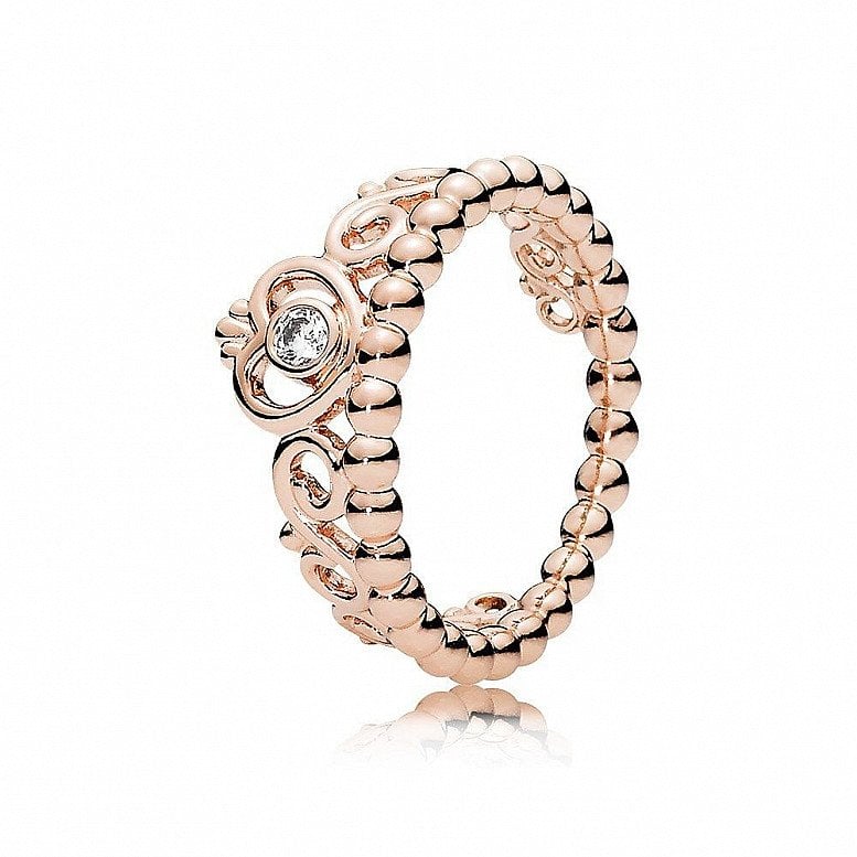 PANDORA PRINCESS TIARA CRYSTAL ROSE RING - £60.00