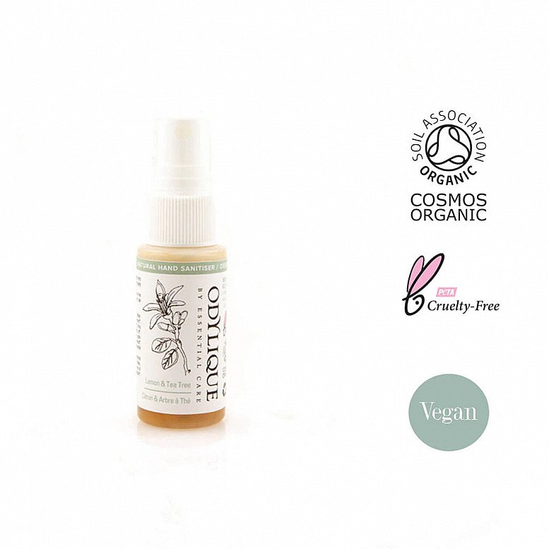 20% OFF - Odylique Body Natural Lemon & Tea Tree Hand Sanitiser 30ml!