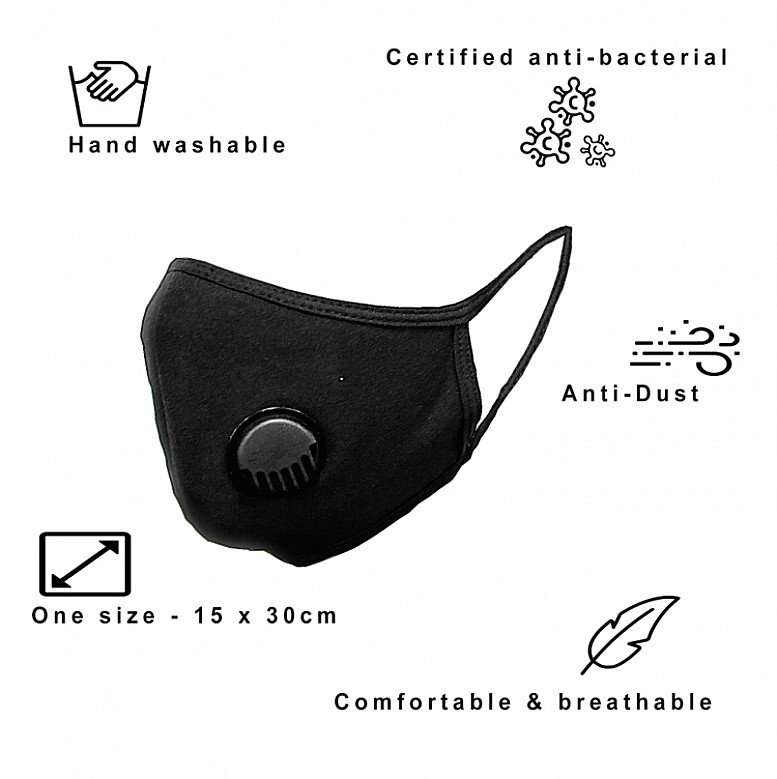 Reusable cotton face masks - with ventilation