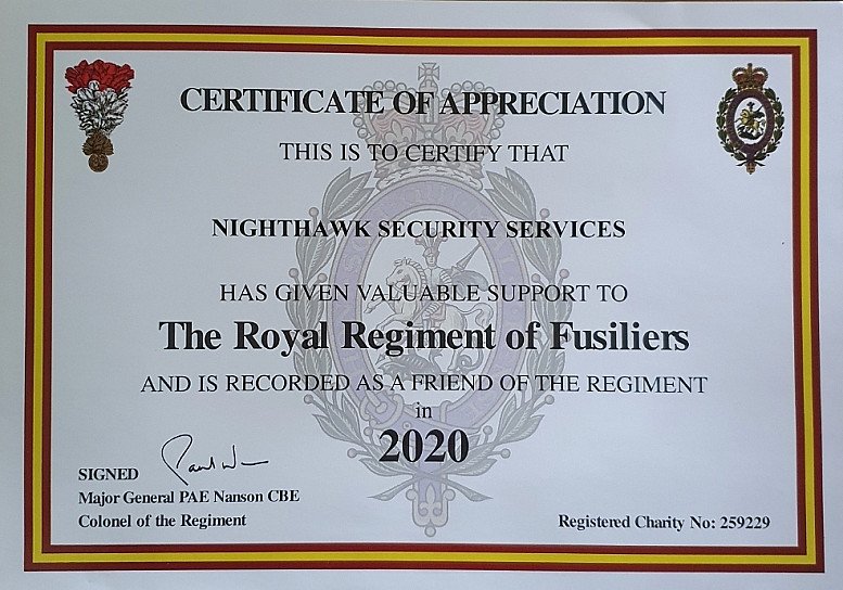 Certification of Sponsorship