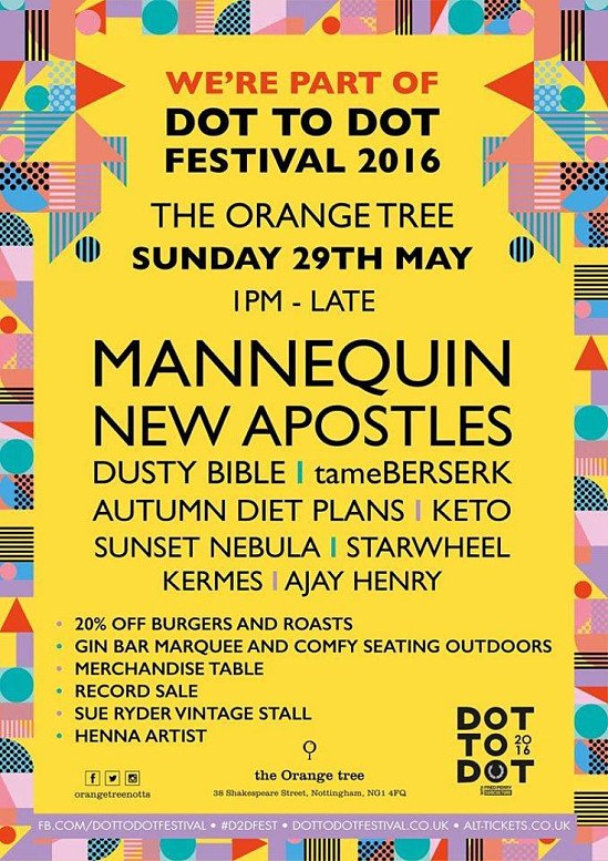 The Orange Tree Sunday 29th May Part of Dot To Dot Festival 2016