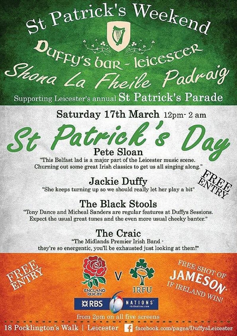 St Patrick's Day at Duffy's Bar