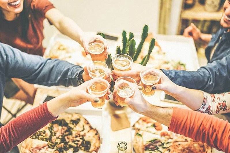 Pizza & Beer at Space.