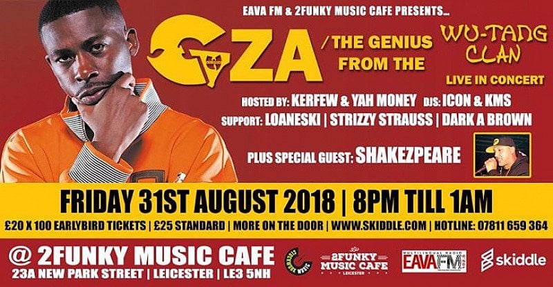 GZA/The Genius from the Wu-Tang Clan Live in Leicester