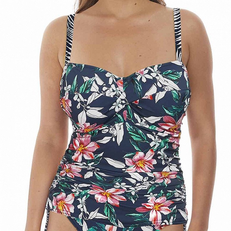 Port Maria Underwired Twist Front Tankini Top - £78.00! | Ample Bosom ...